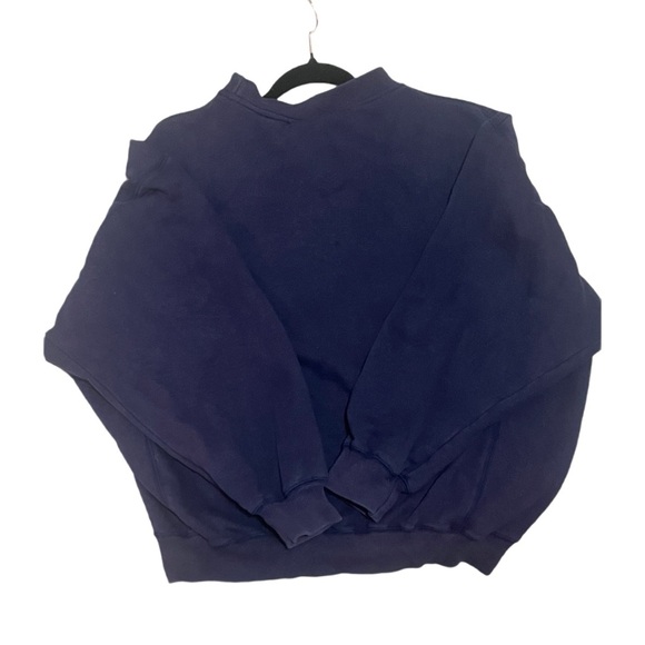 adidas Navy Crewneck Sweatshirt with Red Logo - Picture 2 of 3